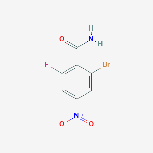 2-Bromo-6-fluoro-4-nitrobenzamide