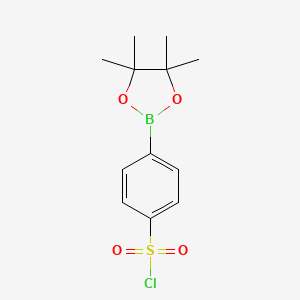 4-(Tetramethyl-1,3,2-dioxaborolan-2-yl)benzene-1-sulfonyl chloride