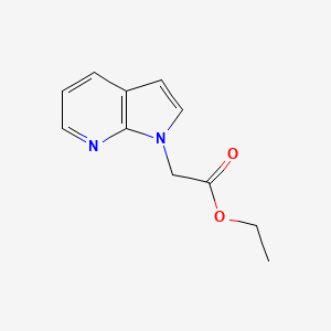 molecular formula C11H12N2O2 B1358228 ethyl 2-(1H-pyrrolo[2,3-b]pyridin-1-yl)acetate CAS No. 1048913-05-8