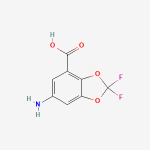 6-Amino-2,2-difluoro-1,3-dioxaindane-4-carboxylicacid