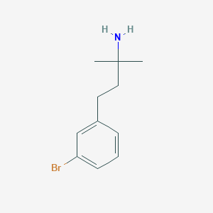 4-(3-Bromophenyl)-2-methylbutan-2-amine