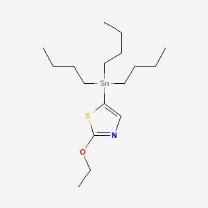 molecular formula C17H33NOSSn B1358232 2-Ethoxy-5-(tributylstannyl)thiazole CAS No. 446285-61-6