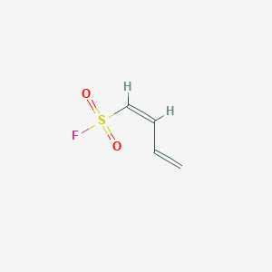 molecular formula C4H5FO2S B13582353 (1Z)-buta-1,3-diene-1-sulfonyl fluoride 