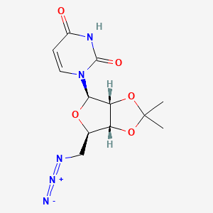 1-[(3aR,4R,6R,6aR)-6-(azidomethyl)-2,2-dimethyl-tetrahydro-2H-furo[3,4-d][1,3]dioxol-4-yl]-1,2,3,4-tetrahydropyrimidine-2,4-dione