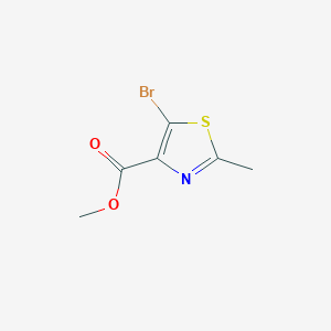 molecular formula C6H6BrNO2S B1358236 Methyl 5-bromo-2-methyl-1,3-thiazole-4-carboxylate CAS No. 899897-21-3