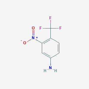 molecular formula C7H5F3N2O2 B1358237 3-硝基-4-(三氟甲基)苯胺 CAS No. 393-80-6