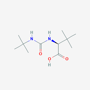 B135825 (S)-2-(3-(tert-Butyl)ureido)-3,3-dimethylbutanoic acid CAS No. 101968-85-8