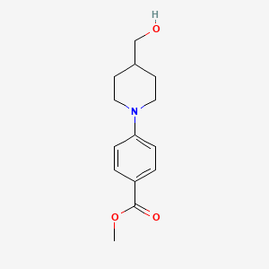 molecular formula C14H19NO3 B1358253 Methyl 4-(4-(hydroxymethyl)piperidin-1-yl)benzoate CAS No. 392690-98-1