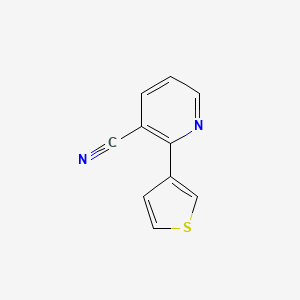 molecular formula C10H6N2S B1358254 2-(噻吩-3-基)烟腈 CAS No. 870065-06-8