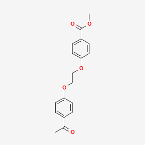 molecular formula C18H18O5 B1358255 Methyl 4-(2-(4-acetylphenoxy)ethoxy)benzoate CAS No. 937601-85-9