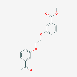 molecular formula C18H18O5 B1358256 Methyl 3-(2-(3-acetylphenoxy)ethoxy)benzoate CAS No. 937601-96-2