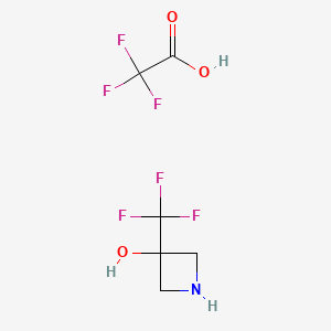 3-(Trifluoromethyl)azetidin-3-ol,trifluoroaceticacid