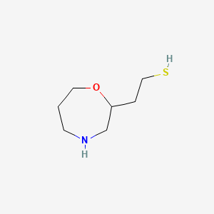 2-(1,4-Oxazepan-2-yl)ethane-1-thiol