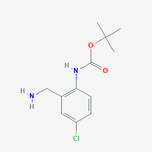 Tert-butyl 2-(aminomethyl)-4-chlorophenylcarbamate