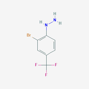 1-(2-Bromo-4-(trifluoromethyl)phenyl)hydrazine