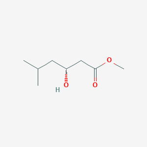 Hexanoic acid, 3-hydroxy-5-methyl-, methyl ester, (3R)-