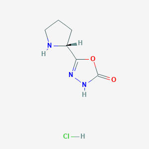 5-[(2R)-pyrrolidin-2-yl]-2,3-dihydro-1,3,4-oxadiazol-2-one hydrochloride