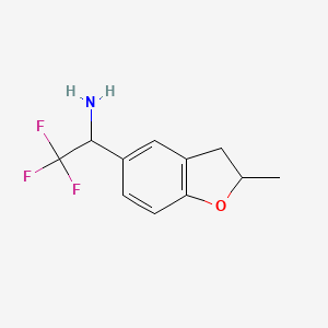 2,2,2-Trifluoro-1-(2-methyl-2,3-dihydrobenzofuran-5-yl)ethan-1-amine