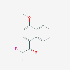 molecular formula C13H10F2O2 B13582697 2,2-Difluoro-1-(4-methoxynaphthalen-1-yl)ethan-1-one 