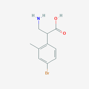 3-Amino-2-(4-bromo-2-methylphenyl)propanoic acid