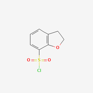 molecular formula C8H7ClO3S B1358274 2,3-二氢-1-苯并呋喃-7-磺酰氯 CAS No. 953408-82-7