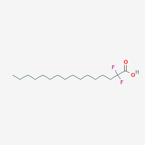 molecular formula C16H30F2O2 B13582763 2,2-Difluoro-hexadecanoic acid 