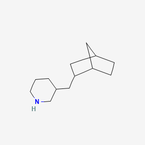 molecular formula C13H23N B13582774 3-({Bicyclo[2.2.1]heptan-2-yl}methyl)piperidine 