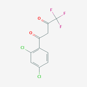 molecular formula C10H5Cl2F3O2 B1358278 1-(2,4-二氯苯基)-4,4,4-三氟丁酮-1,3-二酮 CAS No. 94856-22-1