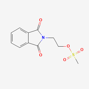 molecular formula C11H11NO5S B1358281 2-(1,3-二氧代-2,3-二氢-1H-异吲哚-2-基)乙基甲磺酸酯 CAS No. 128648-56-6