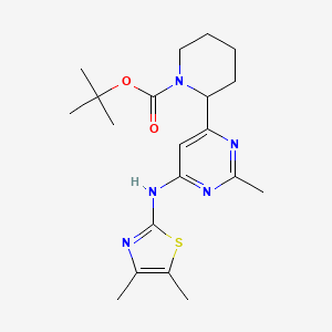 Tert-butyl2-{6-[(4,5-dimethyl-1,3-thiazol-2-yl)amino]-2-methylpyrimidin-4-yl}piperidine-1-carboxylate