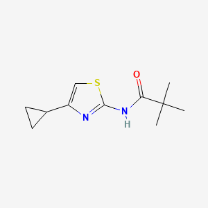 molecular formula C11H16N2OS B13582824 n-(4-Cyclopropylthiazol-2-yl)pivalamide 