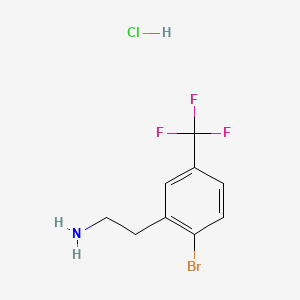 2-[2-Bromo-5-(trifluoromethyl)phenyl]ethan-1-aminehydrochloride