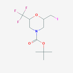 Tert-butyl2-(iodomethyl)-6-(trifluoromethyl)morpholine-4-carboxylate