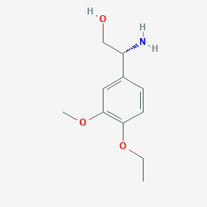 (R)-2-Amino-2-(4-ethoxy-3-methoxyphenyl)ethan-1-ol