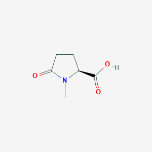 molecular formula C6H9NO3 B1358288 (S)-1-甲基-5-氧代吡咯烷-2-羧酸 CAS No. 52574-06-8