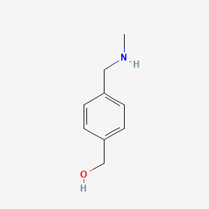 molecular formula C9H13NO B13582929 (4-((Methylamino)methyl)phenyl)methanol 