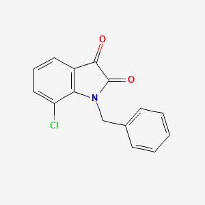 molecular formula C15H10ClNO2 B13582954 1-benzyl-7-chloro-2,3-dihydro-1H-indole-2,3-dione 