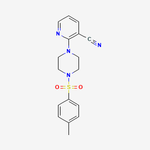 2-[4-(4-Methylbenzenesulfonyl)piperazin-1-yl]pyridine-3-carbonitrile