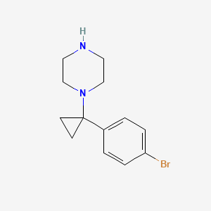 1-[1-(4-Bromophenyl)cyclopropyl]piperazine