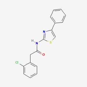 2-(2-chlorophenyl)-N-(4-phenyl-1,3-thiazol-2-yl)acetamide