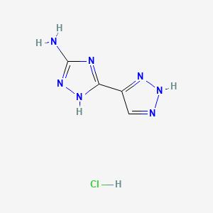 5-(1H-1,2,3-triazol-4-yl)-4H-1,2,4-triazol-3-amine hydrochloride