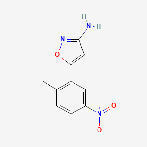 5-(2-Methyl-5-nitrophenyl)isoxazol-3-amine