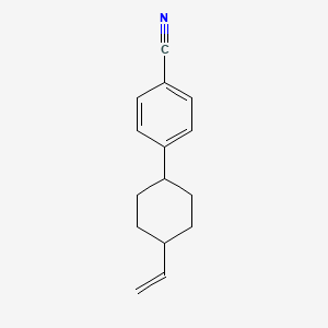 molecular formula C15H17N B1358311 4-(trans-4-Vinylcyclohexyl)benzonitrile CAS No. 96184-42-8