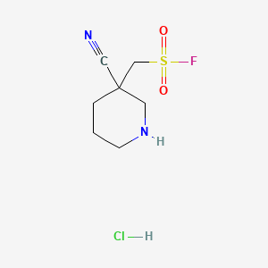 (3-Cyanopiperidin-3-yl)methanesulfonylfluoridehydrochloride