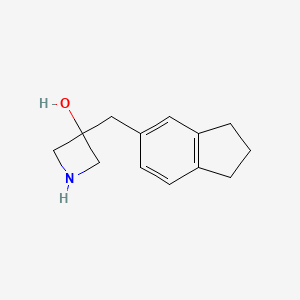 3-((2,3-Dihydro-1h-inden-5-yl)methyl)azetidin-3-ol