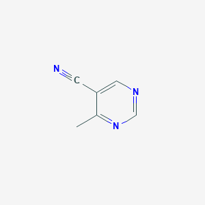 molecular formula C6H5N3 B1358314 4-甲基嘧啶-5-碳腈 CAS No. 1150633-16-1