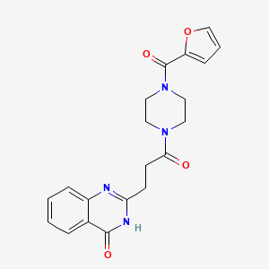 2-{3-[4-(Furan-2-carbonyl)piperazin-1-yl]-3-oxopropyl}-3,4-dihydroquinazolin-4-one