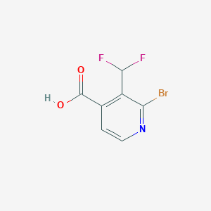 2-Bromo-3-(difluoromethyl)isonicotinic acid