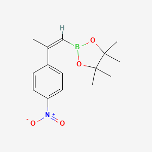 4,4,5,5-tetramethyl-2-[(Z)-2-(4-nitrophenyl)prop-1-enyl]-1,3,2-dioxaborolane