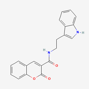 N-[2-(1H-indol-3-yl)ethyl]-2-oxochromene-3-carboxamide